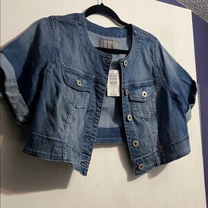 Torrid Naples cropped denim jacket
